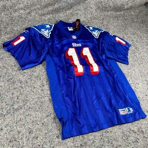 Vintage 90s Starters NFL New England Patriots Drew Bledsoe Jersey Size 48 Large